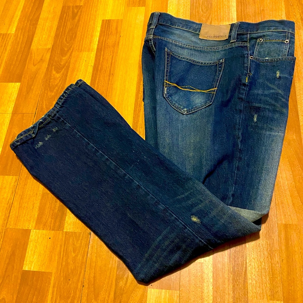 34x34 Aeropostale Jeans Slim Fit Dark blue (fast ship)smoke free home*